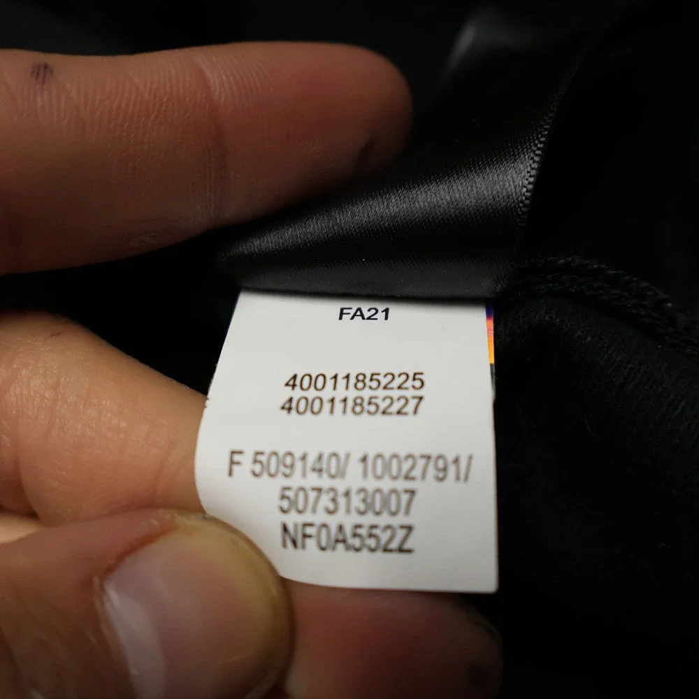 North Face Jacket Mens Large Black Castle Rock Softshell‎ Wind Resistant LOGO